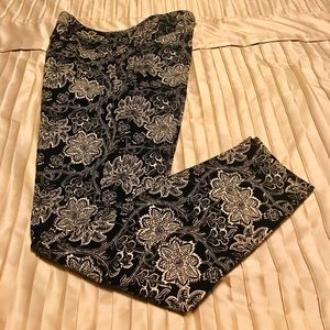 Banana Republic floral skinny jeans